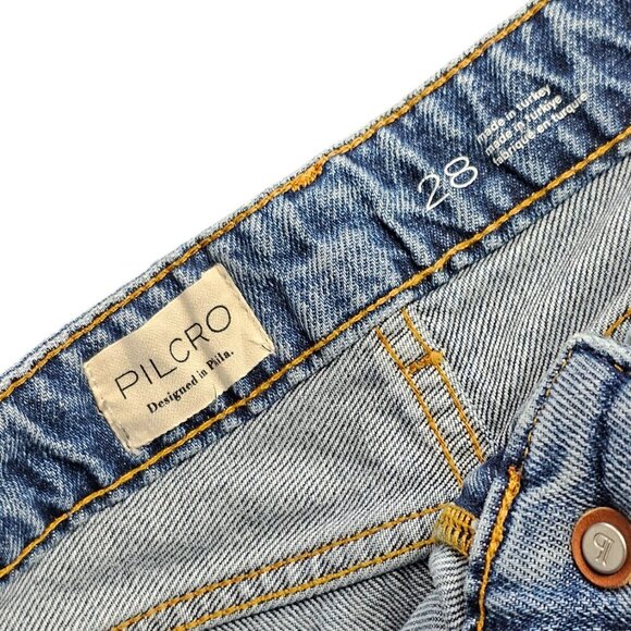 Anthropologie Pilcro Lover Embellished Denim Shorts Size 28 Gemstone NWT Cut Off - Picture 9 of 10